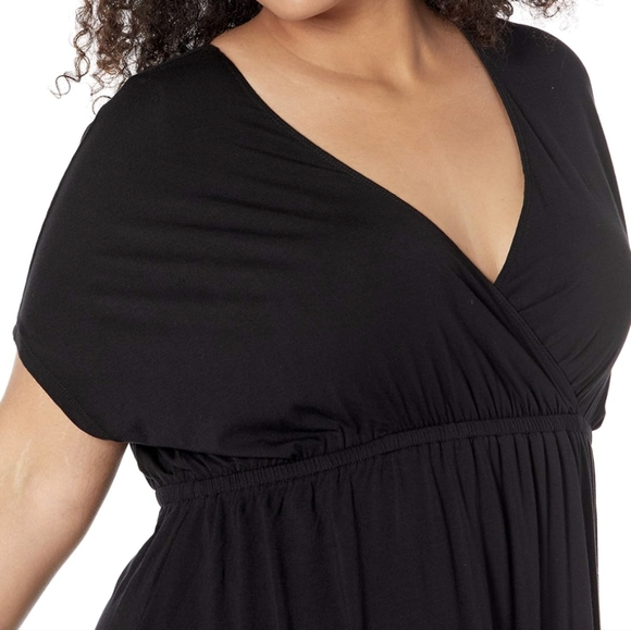 AMAZON Essentials V Neck Short Sleeve Dress NWOT - Picture 3 of 5